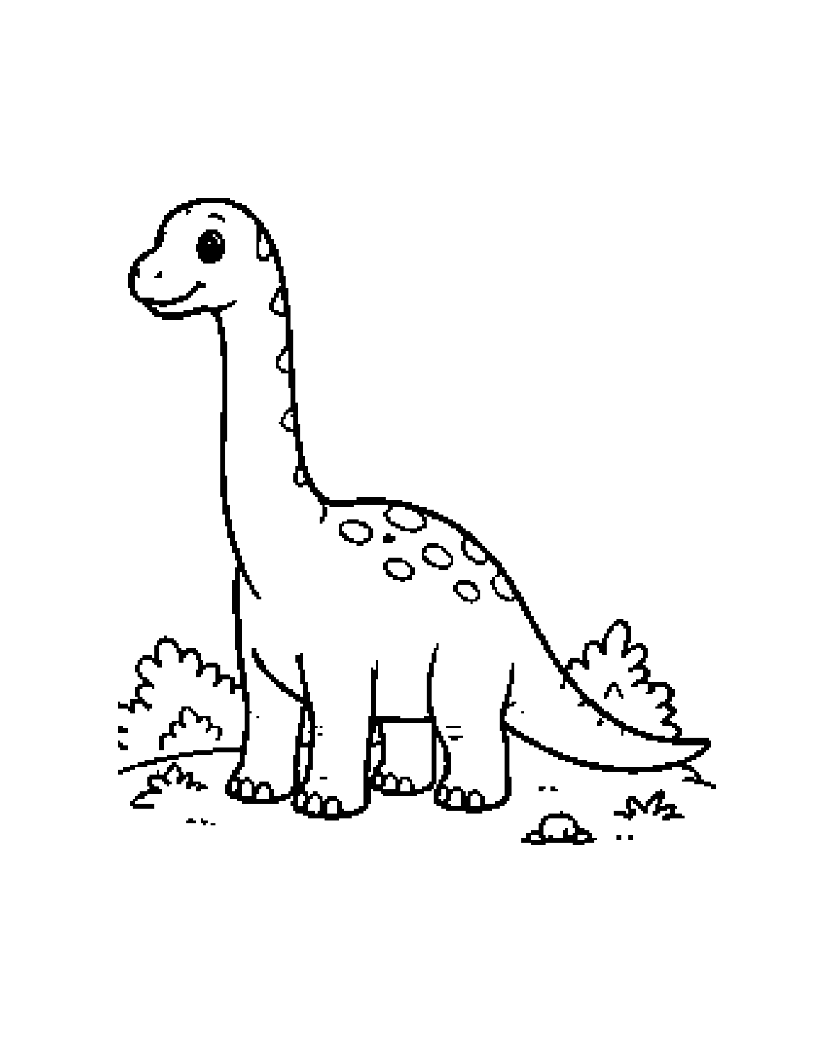 Brachiosaurus printable coloring picture