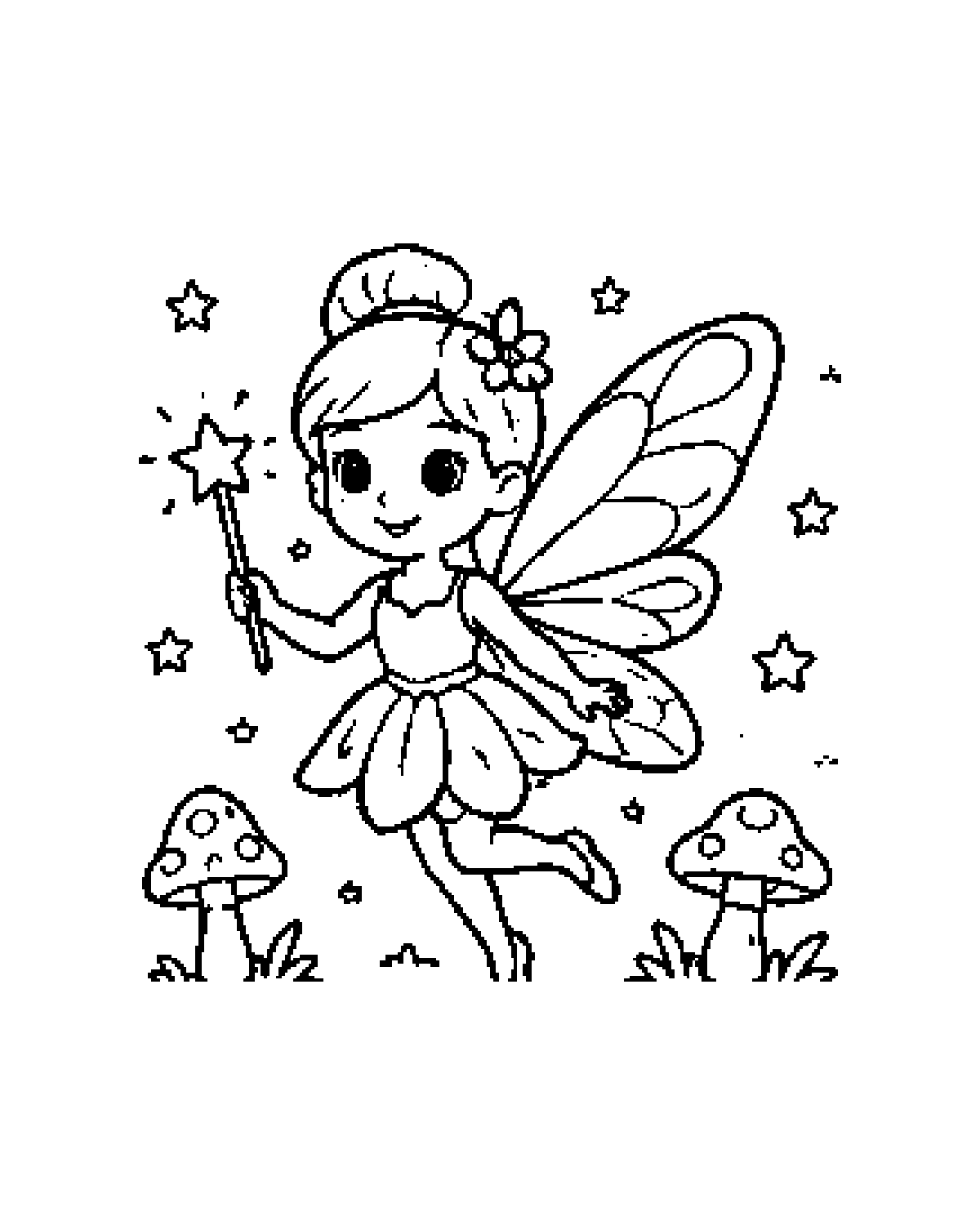 Fairy printable coloring picture