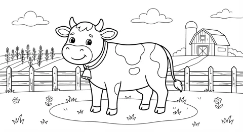 Farm coloring pictures