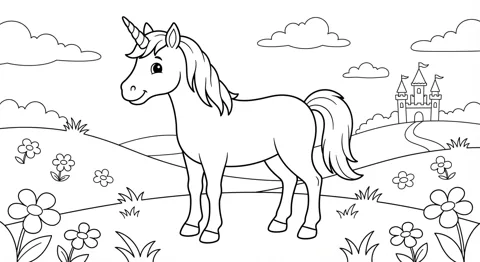 Fantasy coloring pictures